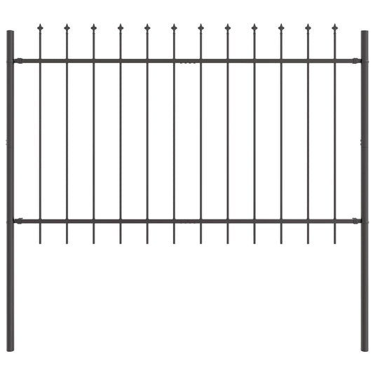Vidaxl tuinhek 2 pcs grijs 3,4 x 1 m poedercoating staal