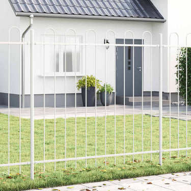Vidaxl tuinhek 2 pcs wit 3,4 x 1 m poedercoating staal
