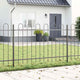 Vidaxl tuinhek 3 pcs grijs 5,1 x 0,8 m poedercoating staal