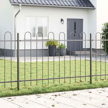 Vidaxl tuinhek 3 pcs grijs 5,1 x 1,2 m poedercoating staal