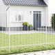 Vidaxl tuinhek 3 pcs wit 5,1 x 1 m poedercoating staal