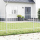 Vidaxl tuinhek 3 pcs wit 5,1 x 1 m poedercoating staal