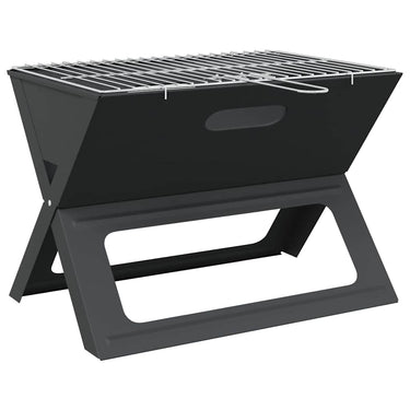 Vidaxl buiten grill zwart 46 x 31 x 31 cm staal