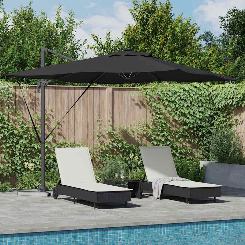 Load image into Gallery viewer, Vidaxl parasol zwart 286 x 284 x 270 cm aluminium en polyester
