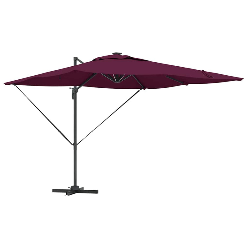 Load image into Gallery viewer, Vidaxl parasol bordeaux rood 286 x 284 x 270 cm aluminium en polyester
