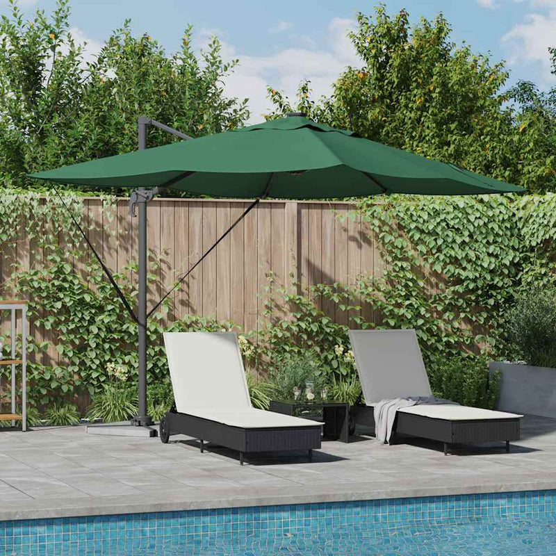 Load image into Gallery viewer, Vidaxl parasol groen 352 x 251 x 265 cm polyester en aluminium

