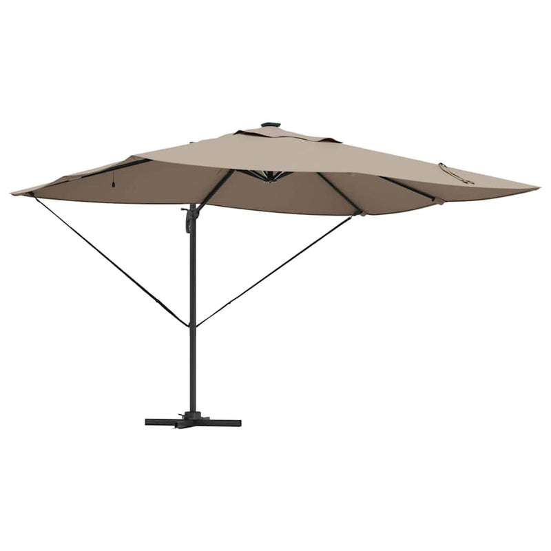 Load image into Gallery viewer, Vidaxl parasol taupe 352 x 251 x 265 cm polyester en aluminium
