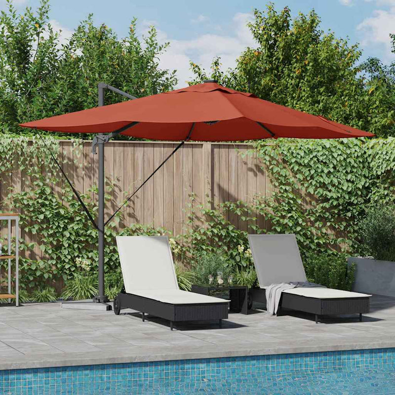 Load image into Gallery viewer, Vidaxl parasol terracotta 352 x 251 x 265 cm polyester en aluminium

