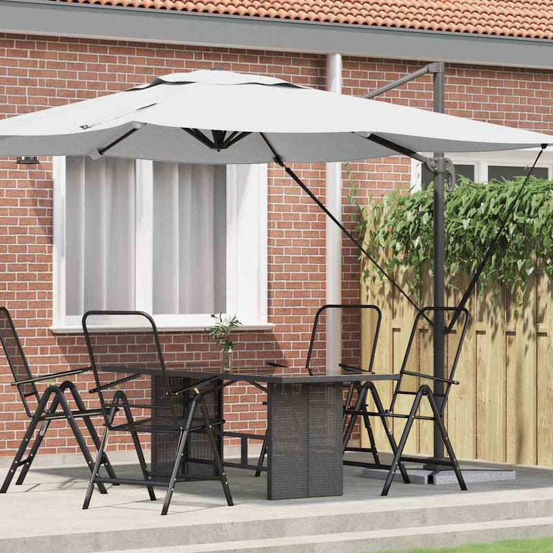 Load image into Gallery viewer, Vidaxl roma parasol beige 286 x 284 x 265 cm aluminium en polyester
