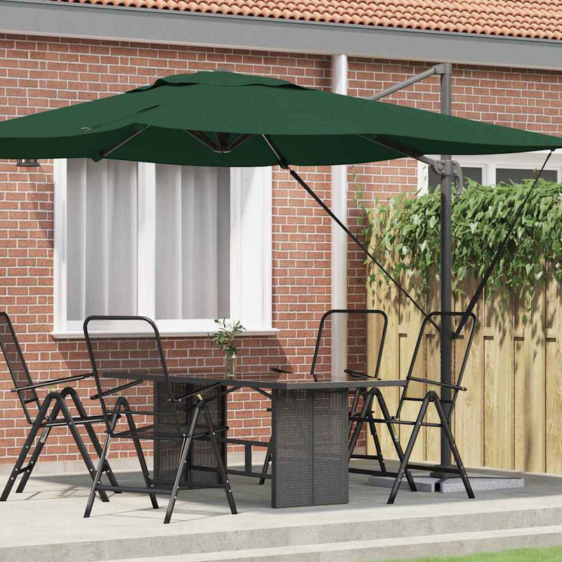 Load image into Gallery viewer, Vidaxl roma parasol groen 286 x 284 x 265 cm aluminium en polyester
