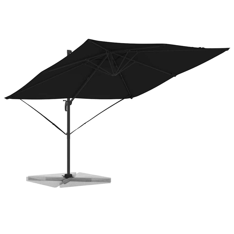 Load image into Gallery viewer, Vidaxl roma parasol zwart 286 x 284 x 265 cm aluminium en polyester
