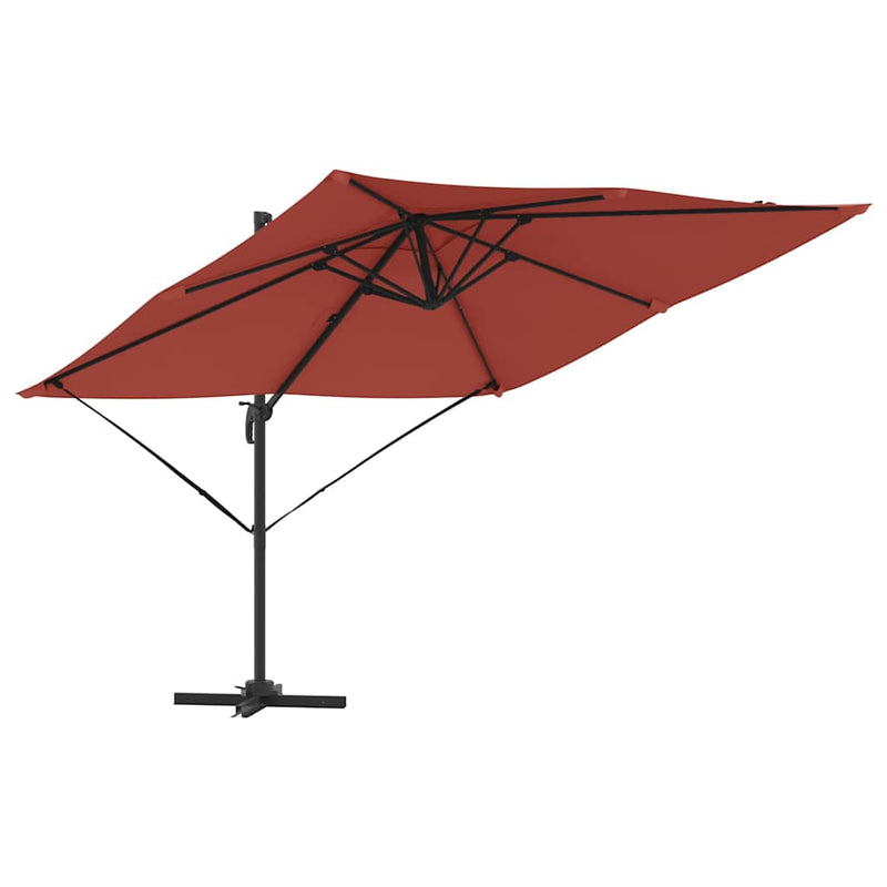 Load image into Gallery viewer, Vidaxl roma parasol rood 286 x 284 x 265 cm aluminium en polyester
