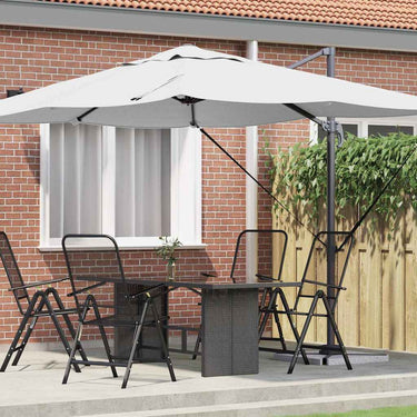 Vidaxl parasol zand 351 x 250 x 260 cm polyester en aluminium