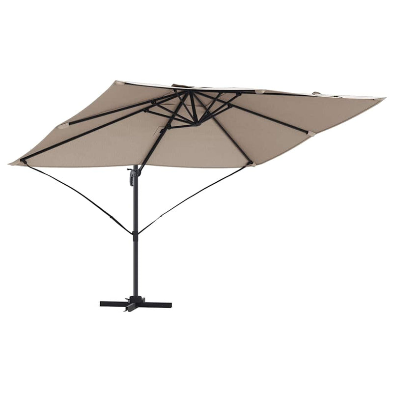 Load image into Gallery viewer, Vidaxl parasol taupe 351 x 250 x 260 cm polyester en aluminium
