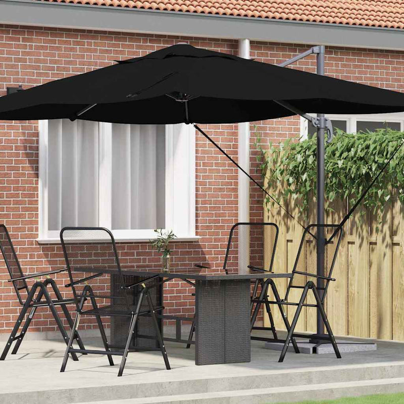 Load image into Gallery viewer, Vidaxl parasol zwart 351 x 250 x 260 cm polyester en aluminium
