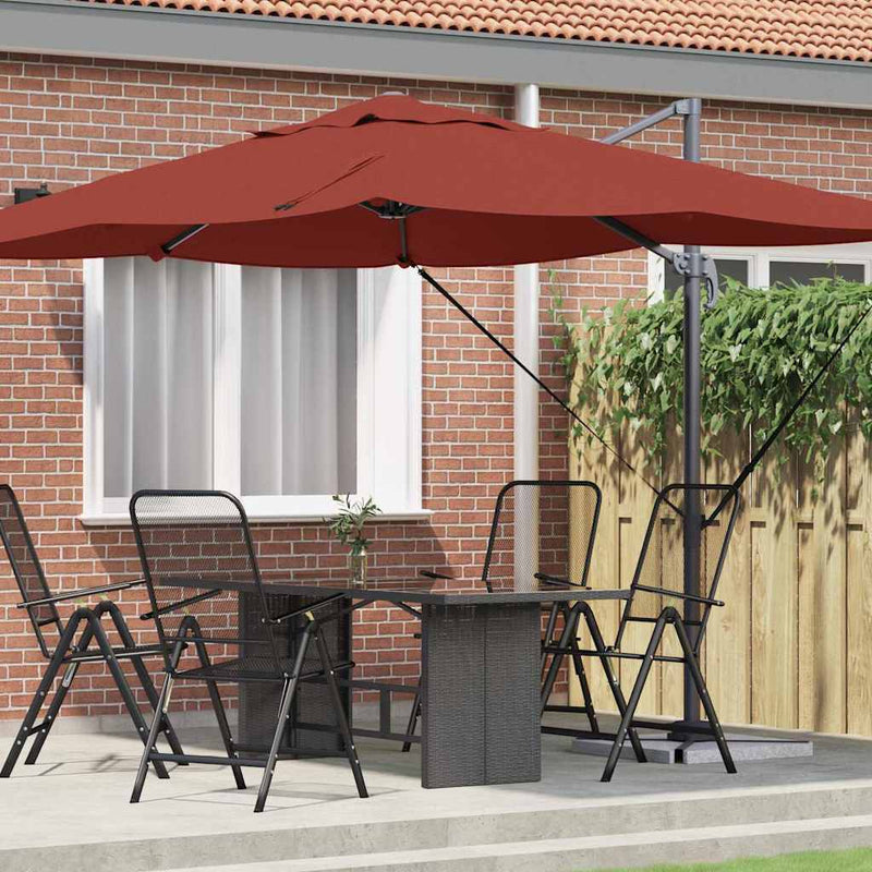 Load image into Gallery viewer, Vidaxl parasol terracotta 351 x 250 x 260 cm polyester en aluminium
