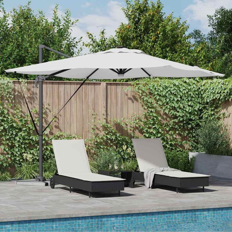 Load image into Gallery viewer, Vidaxl roma parasol beige 286 x 284 x 270 cm aluminium en polyester
