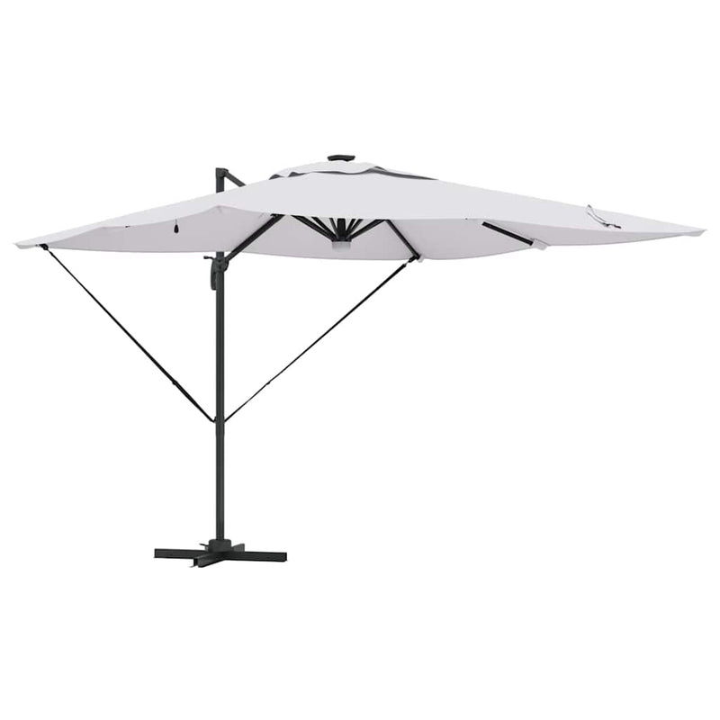 Load image into Gallery viewer, Vidaxl roma parasol beige 286 x 284 x 270 cm aluminium en polyester
