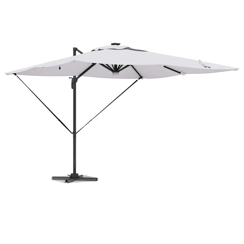 Load image into Gallery viewer, Vidaxl roma parasol beige 286 x 284 x 270 cm aluminium en polyester
