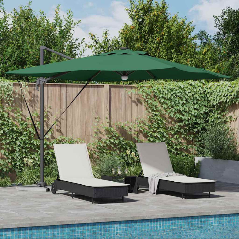 Load image into Gallery viewer, Vidaxl roma parasol groen 286 x 284 x 270 cm aluminium en polyester
