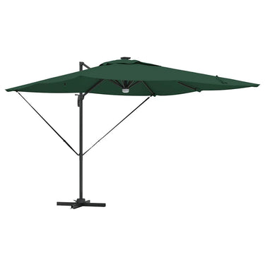 Vidaxl roma parasol groen 286 x 284 x 270 cm aluminium en polyester