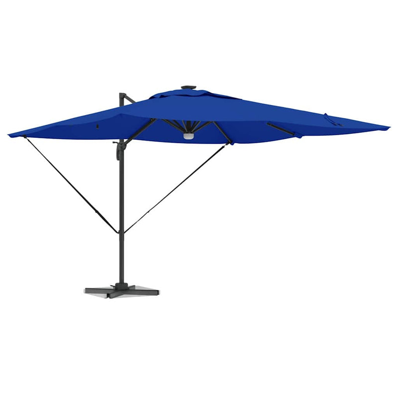 Load image into Gallery viewer, Vidaxl roma parasol blauw 286 x 284 x 270 cm aluminium en polyester

