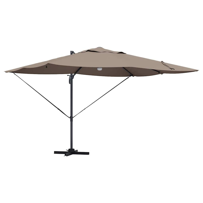 Load image into Gallery viewer, Vidaxl parasol taupe 351 x 250 x 253 cm polyester en aluminium
