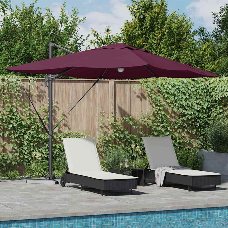 Load image into Gallery viewer, Vidaxl parasol bordeaux rood 351 x 250 x 253 cm polyester en aluminium
