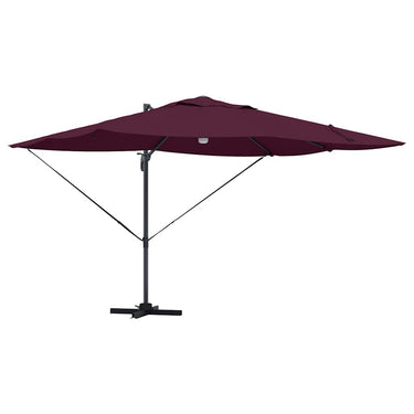 Vidaxl parasol bordeaux rood 351 x 250 x 253 cm polyester en aluminium