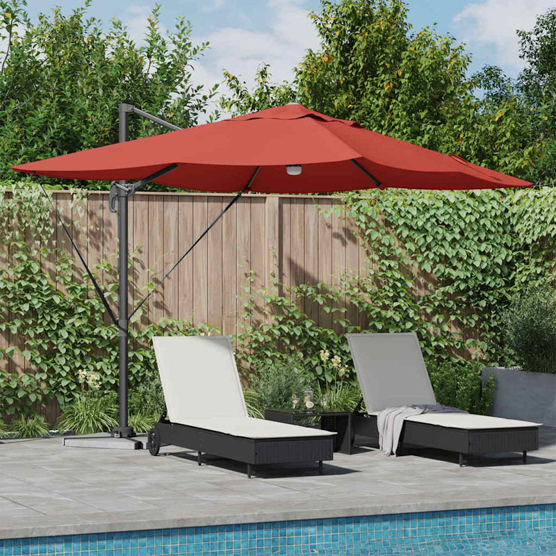 Load image into Gallery viewer, Vidaxl parasol terracotta 351 x 250 x 253 cm polyester en aluminium
