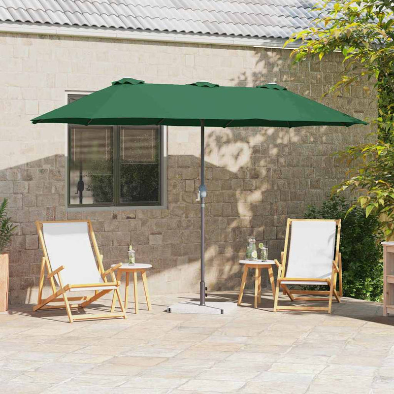 Load image into Gallery viewer, Vidaxl tuinparasol groen 370 x 197 x 239 cm polyester en aluminium
