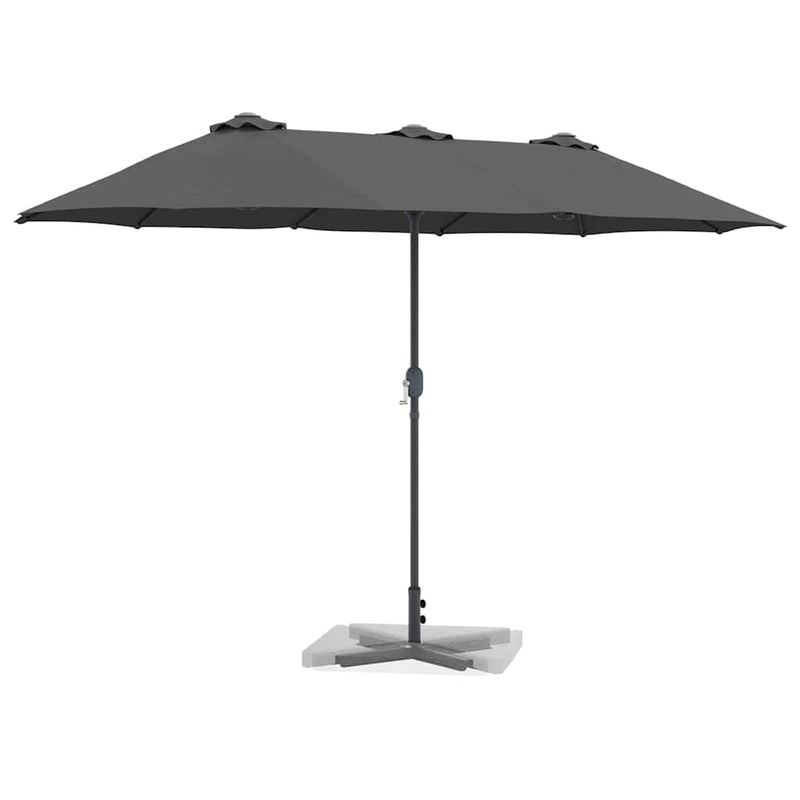 Load image into Gallery viewer, Vidaxl tuinparasol antraciet 370 x 197 x 239 cm polyester en aluminium
