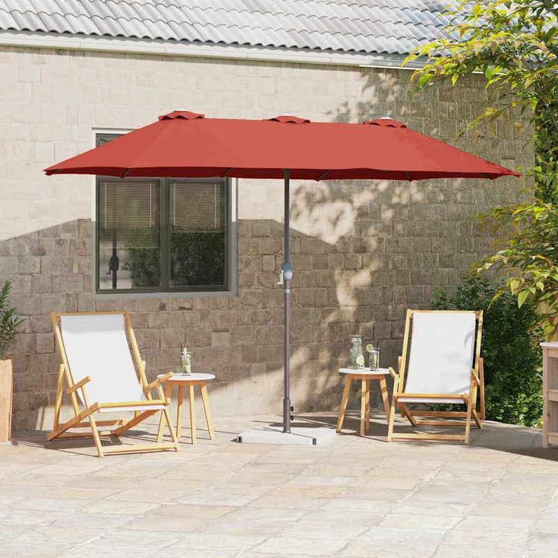 Load image into Gallery viewer, Vidaxl tuinparasol terracotta 370 x 197 x 239 cm
