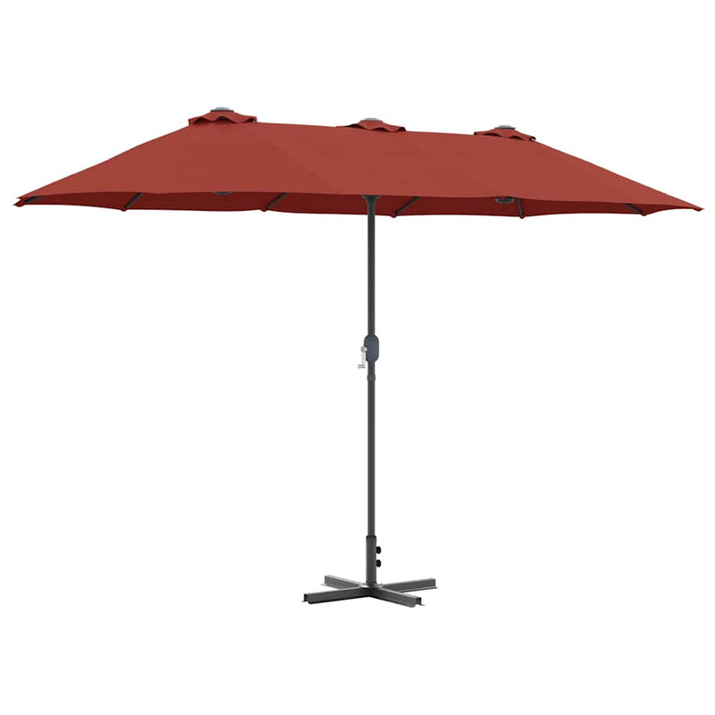 Load image into Gallery viewer, Vidaxl tuinparasol terracotta 370 x 197 x 239 cm
