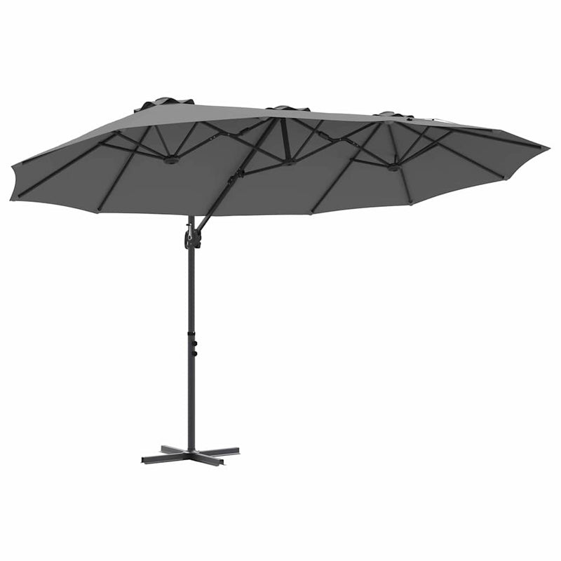 Load image into Gallery viewer, Vidaxl parasol antraciet 372 x 198 x 243 cm polyester en aluminium

