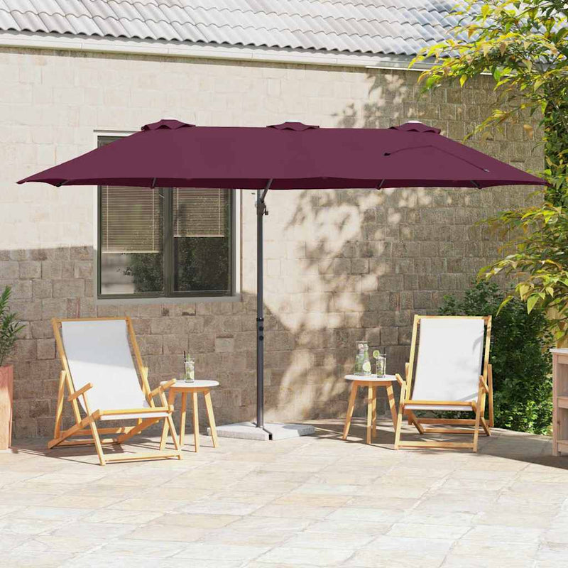 Load image into Gallery viewer, Vidaxl parasol bordeaux rood 372 x 198 x 243 cm polyester en aluminium
