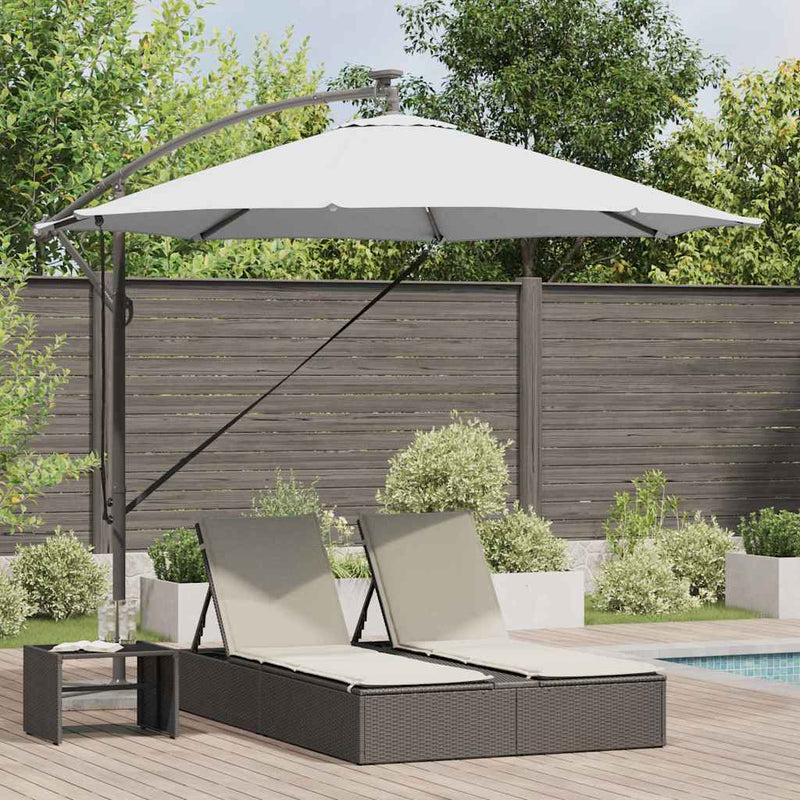 Load image into Gallery viewer, Vidaxl parasol zand 294 x 294 x 248 cm polyester en aluminium
