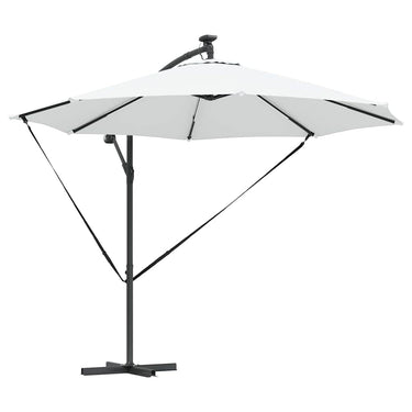 Vidaxl parasol zand 294 x 294 x 248 cm polyester en aluminium