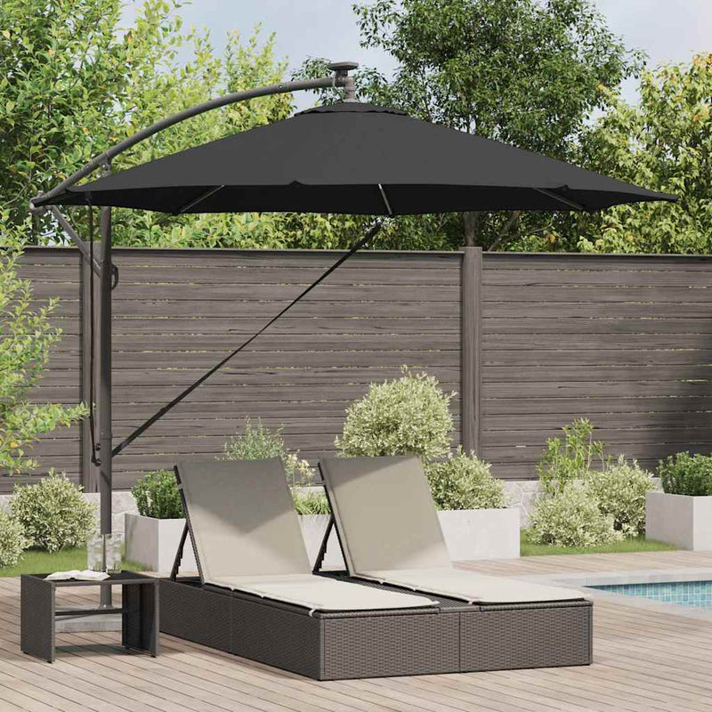 Load image into Gallery viewer, Vidaxl parasol zwart 294 x 294 x 248 cm polyester en aluminium
