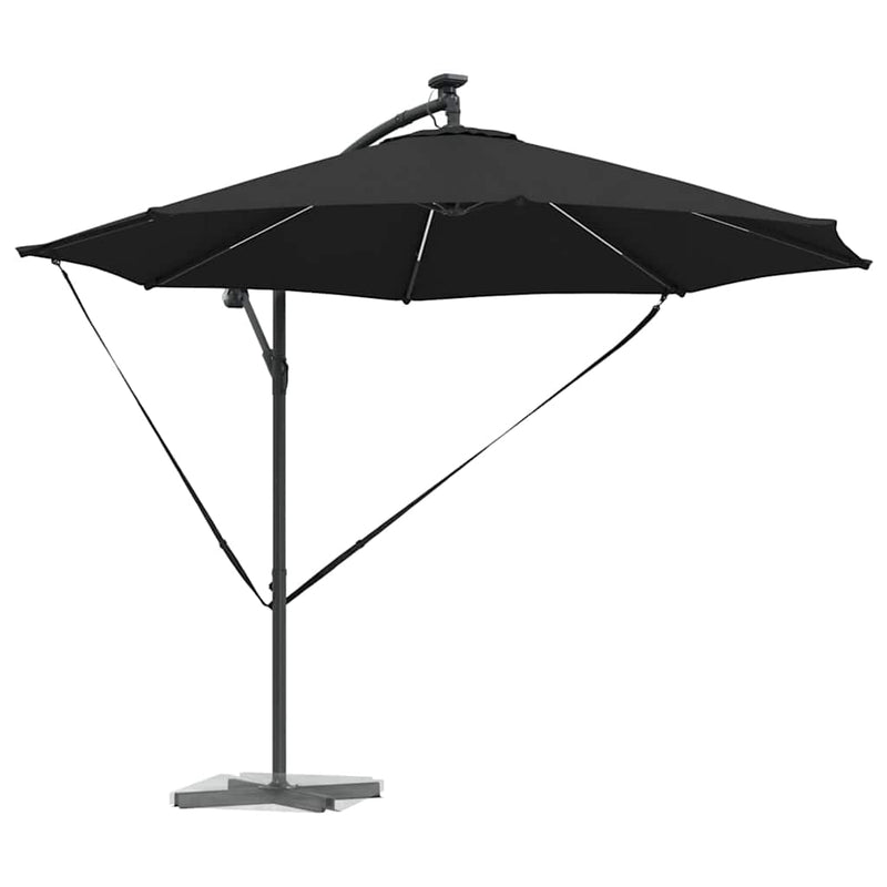 Load image into Gallery viewer, Vidaxl parasol zwart 294 x 294 x 248 cm polyester en aluminium
