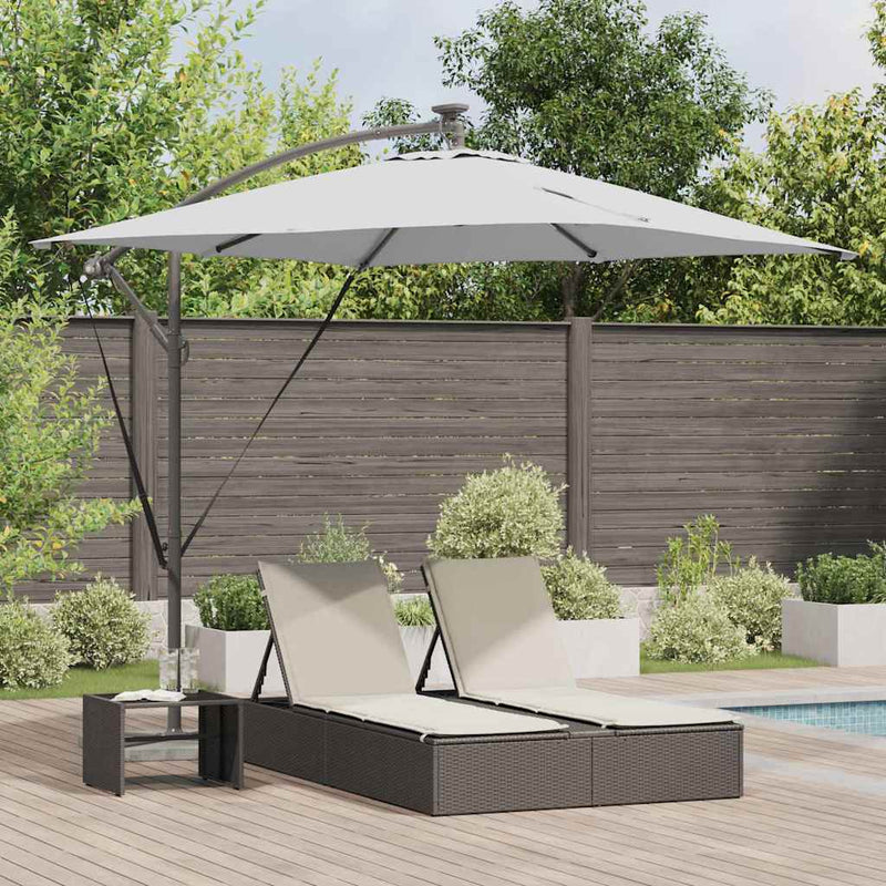 Load image into Gallery viewer, Vidaxl cantilever banana parasol zand 249 x 249 x 250 cm
