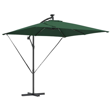 Vidaxl cantilever banana parasol groen 249 x 249 x 250 cm