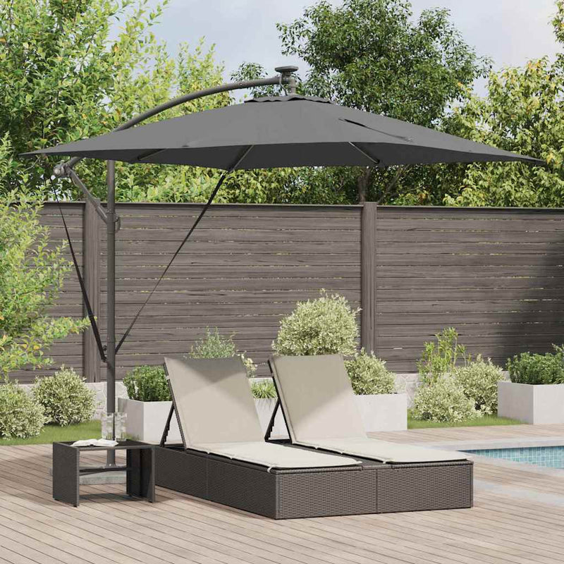 Load image into Gallery viewer, Vidaxl cantilever banana parasol antraciet 249 x 249 x 250 cm
