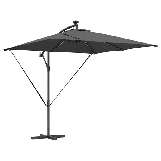 Vidaxl cantilever banana parasol antraciet 249 x 249 x 250 cm