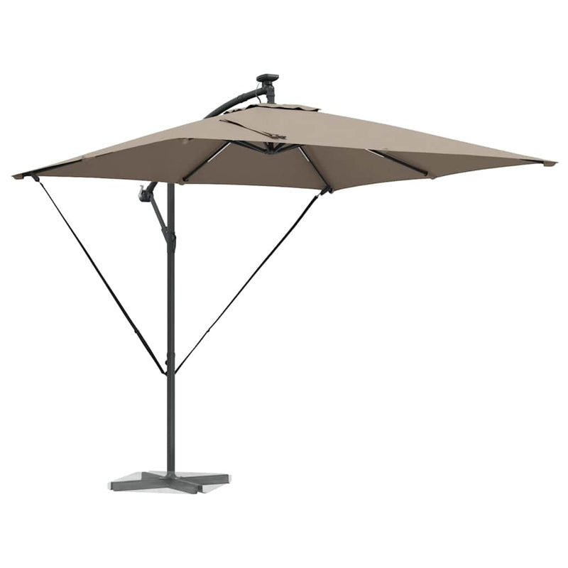 Load image into Gallery viewer, Vidaxl cantilever banana parasol taupe 249 x 249 x 250 cm
