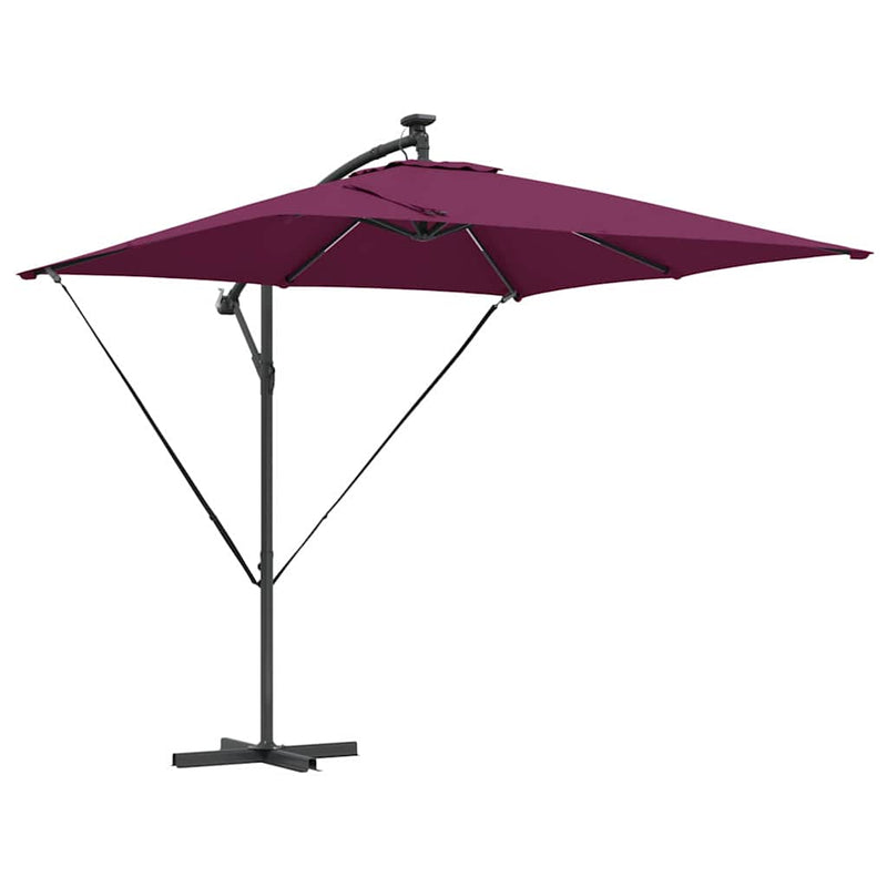 Load image into Gallery viewer, Vidaxl cantilever banana parasol bordeauxrood 249 x 249 x 250 cm
