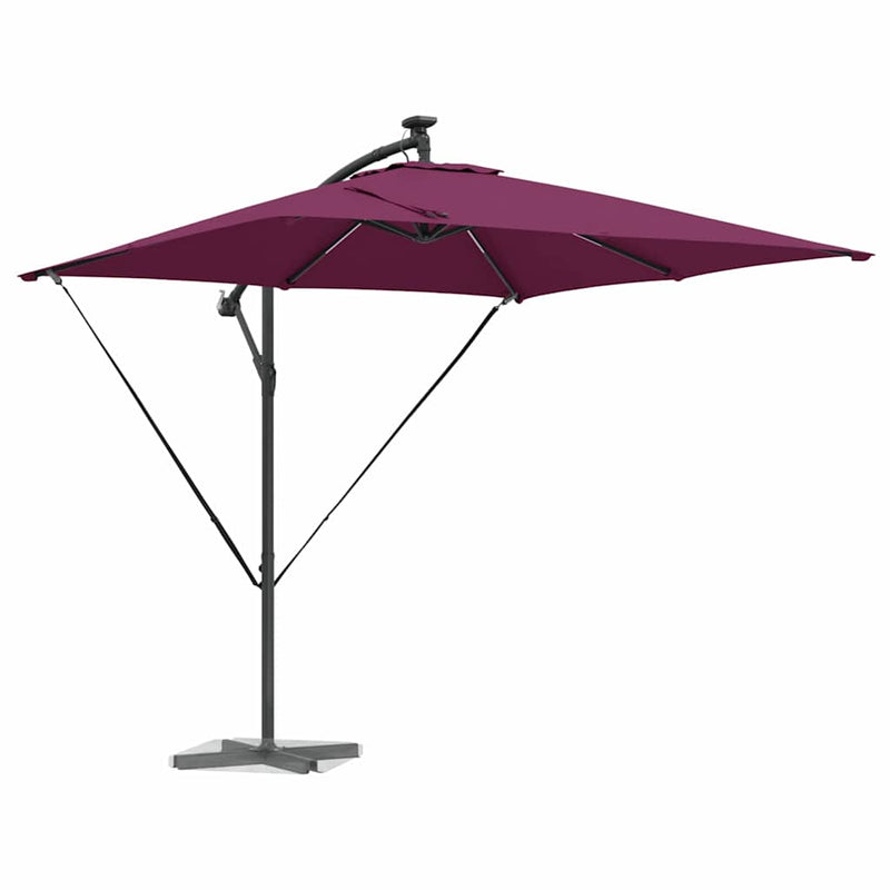 Load image into Gallery viewer, Vidaxl cantilever banana parasol bordeauxrood 249 x 249 x 250 cm
