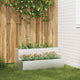 Vidaxl tuin bloempot zilver 100 x 60 x 45 cm roestvrij staal