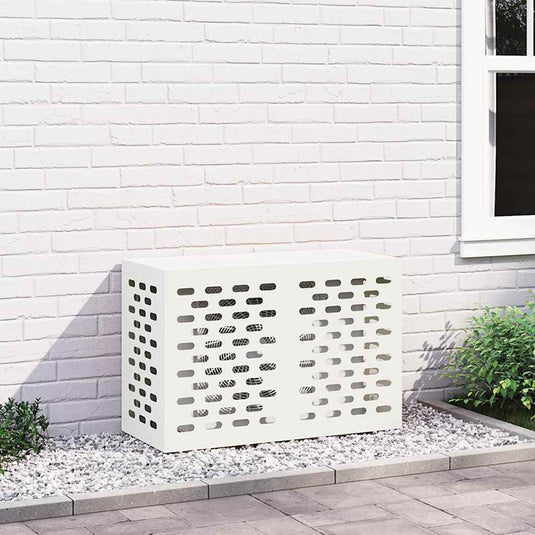 Vidaxl airconditioner hoes wit 90 x 40 x 60 cm staal