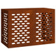 Vidaxl airconditioner hoes roestig 100 x 50 x 70 cm cortenstaal